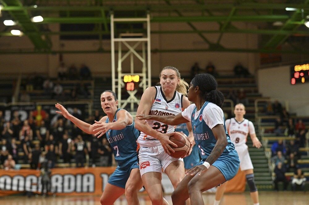 Euro Cup Women G Grubu: MBK Ruzomberok: 63 Melikgazi Kayseri Basketbol: 87