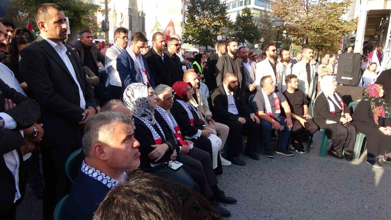 Sancaktepe’de Filistin’e destek mitingi