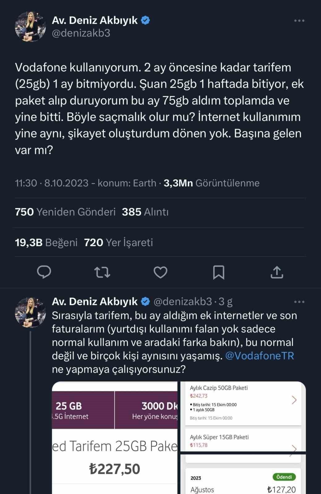 Avukatın internet tarifesi isyanı 3 milyon kişi tarafından görüldü