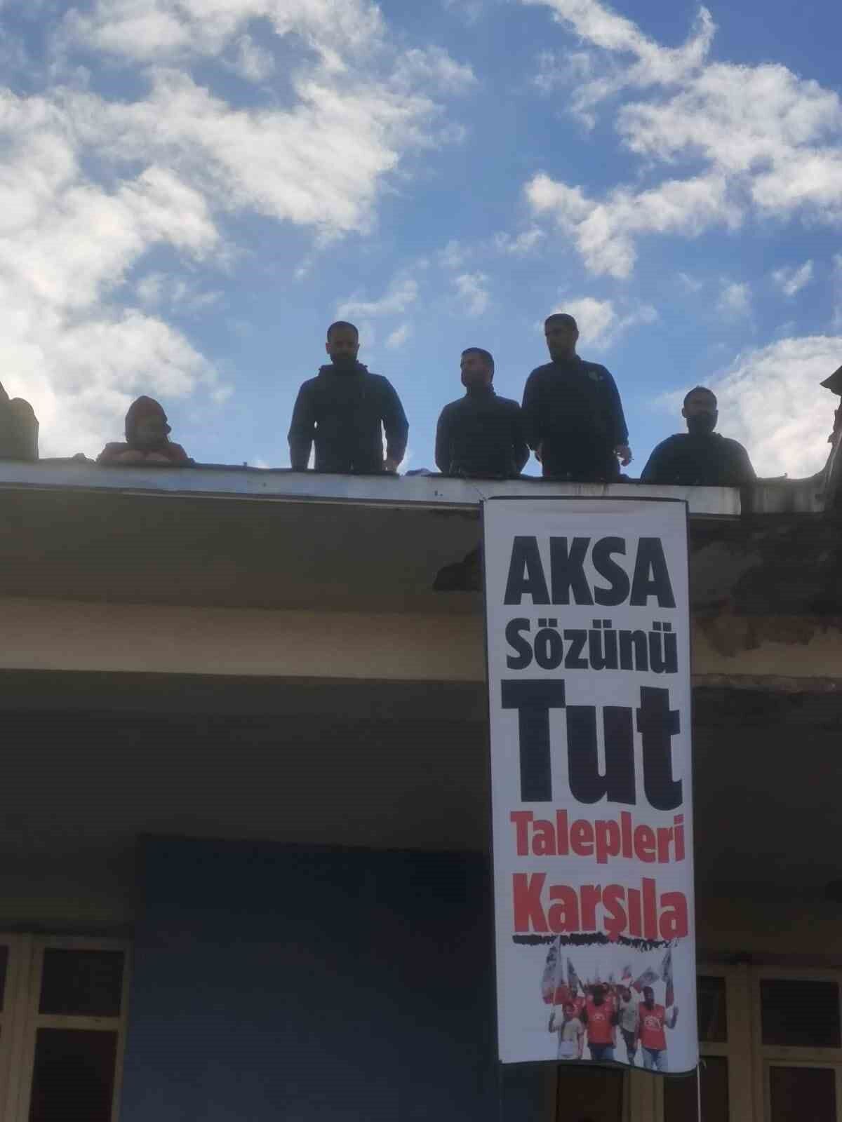 Fırat EDAŞ çalışanları, kurumun çatısına çıktı