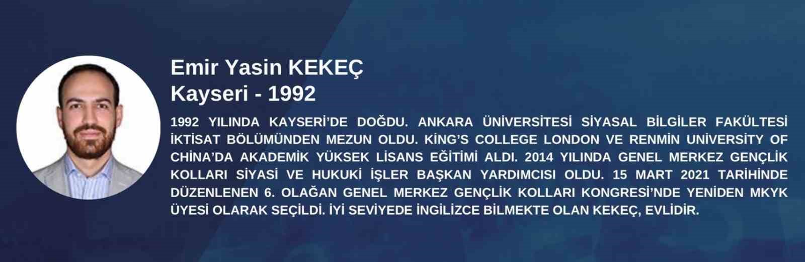 AK Parti’nin A Takımında İki Kayserili