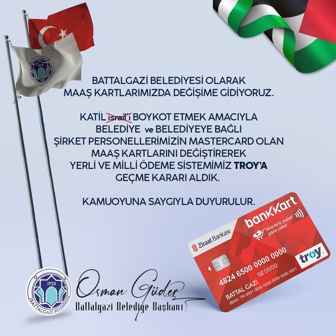 Battalgazi Belediyesi’nin boykot kararı destek gördü