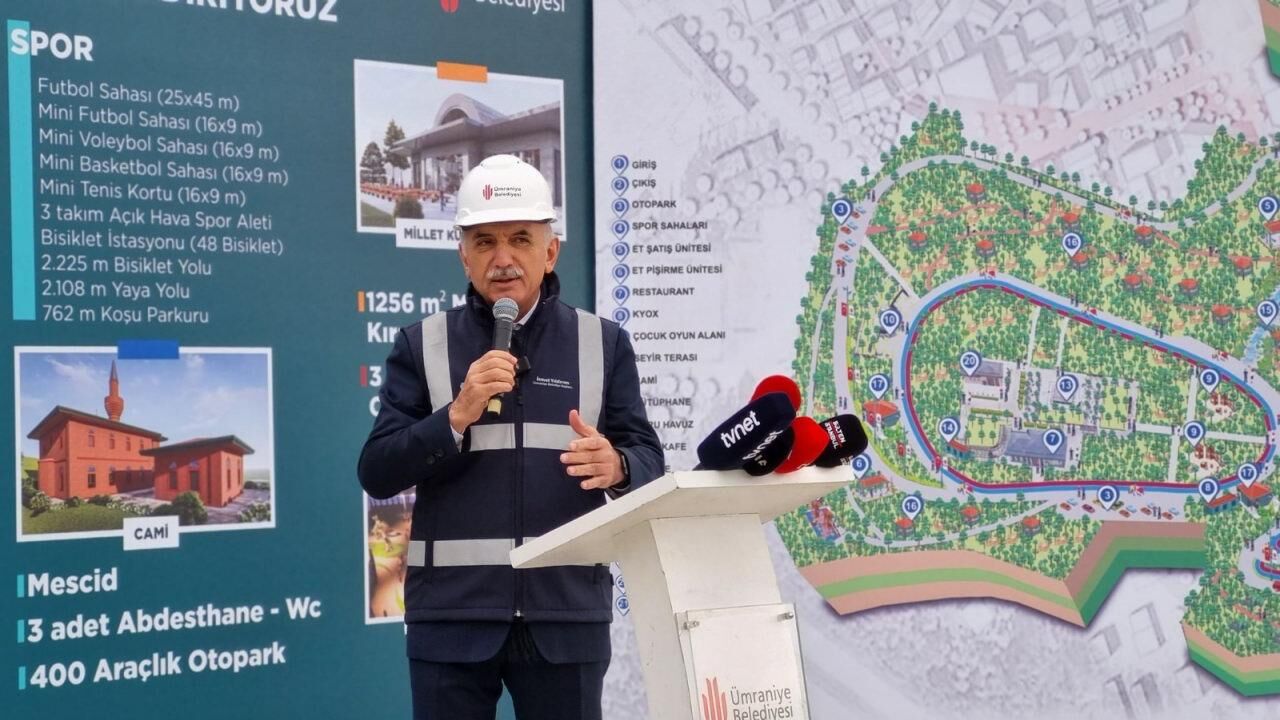 Ümraniye'de Osmangazi Millet Bahçesi hizmete alınıyor