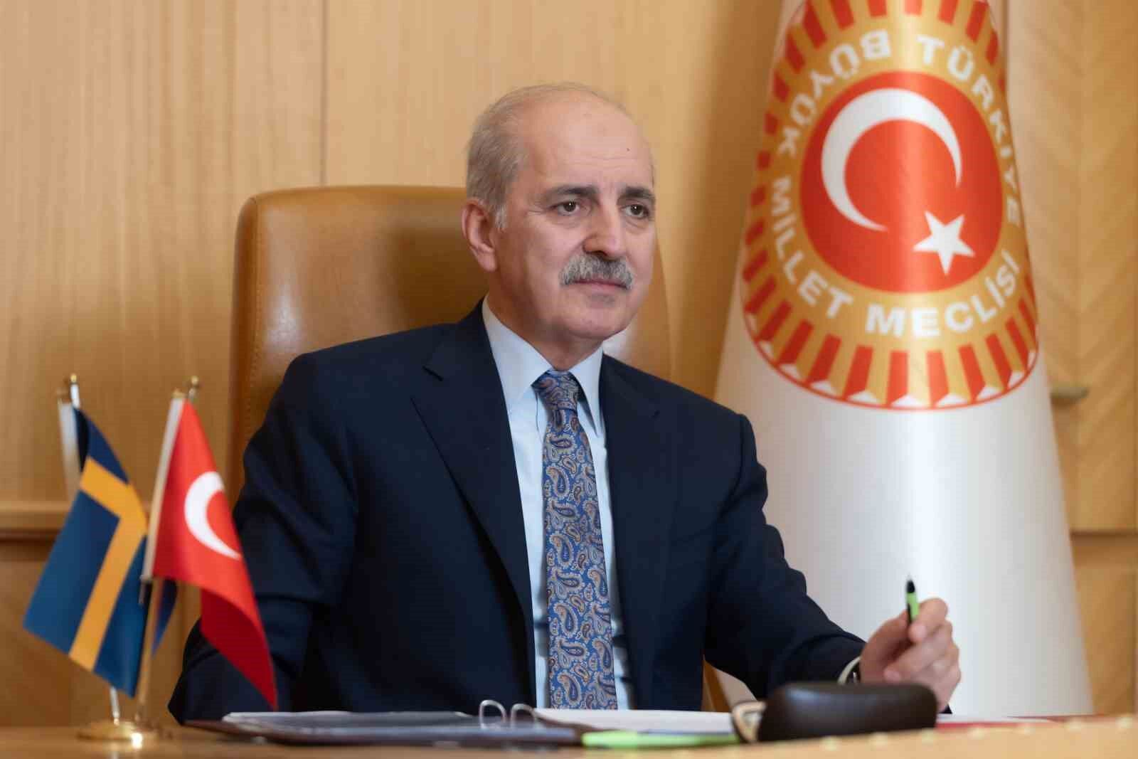 TBMM Başkanı Kurtulmuş, İsveç Meclis Başkanı Norlen ile görüştü