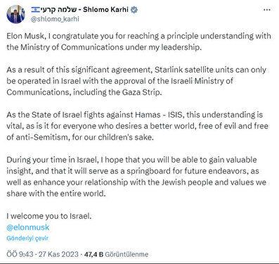 Elon Musk'tan Gazze kararı! İsrail'in baskılarına dayanamadı