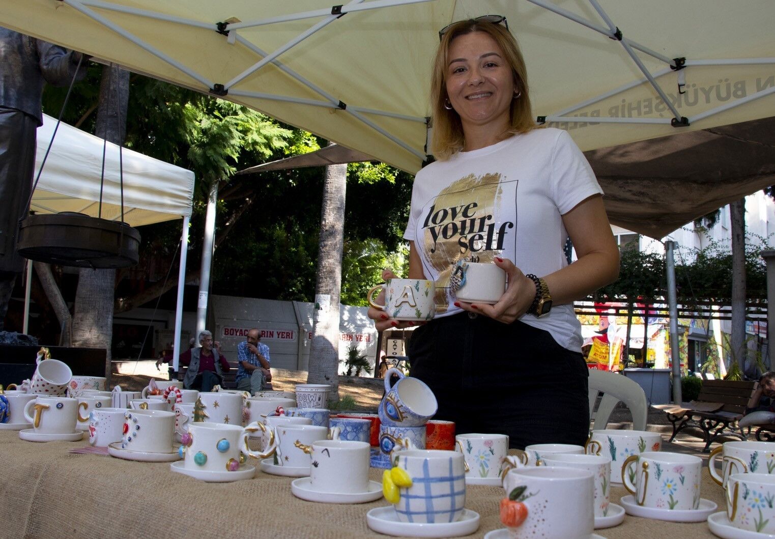 Üretici kadınlar Mersin’de stant açtı