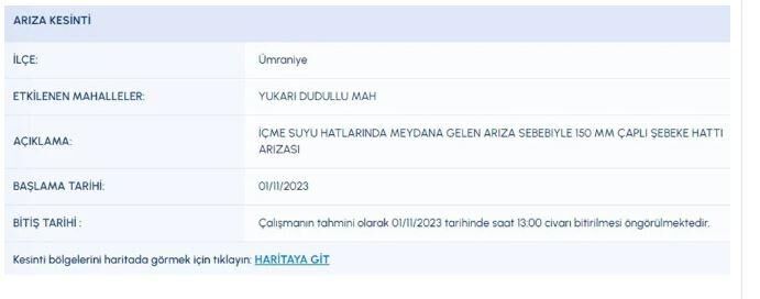 İstanbul'da 9 ilçede sular kesilecek