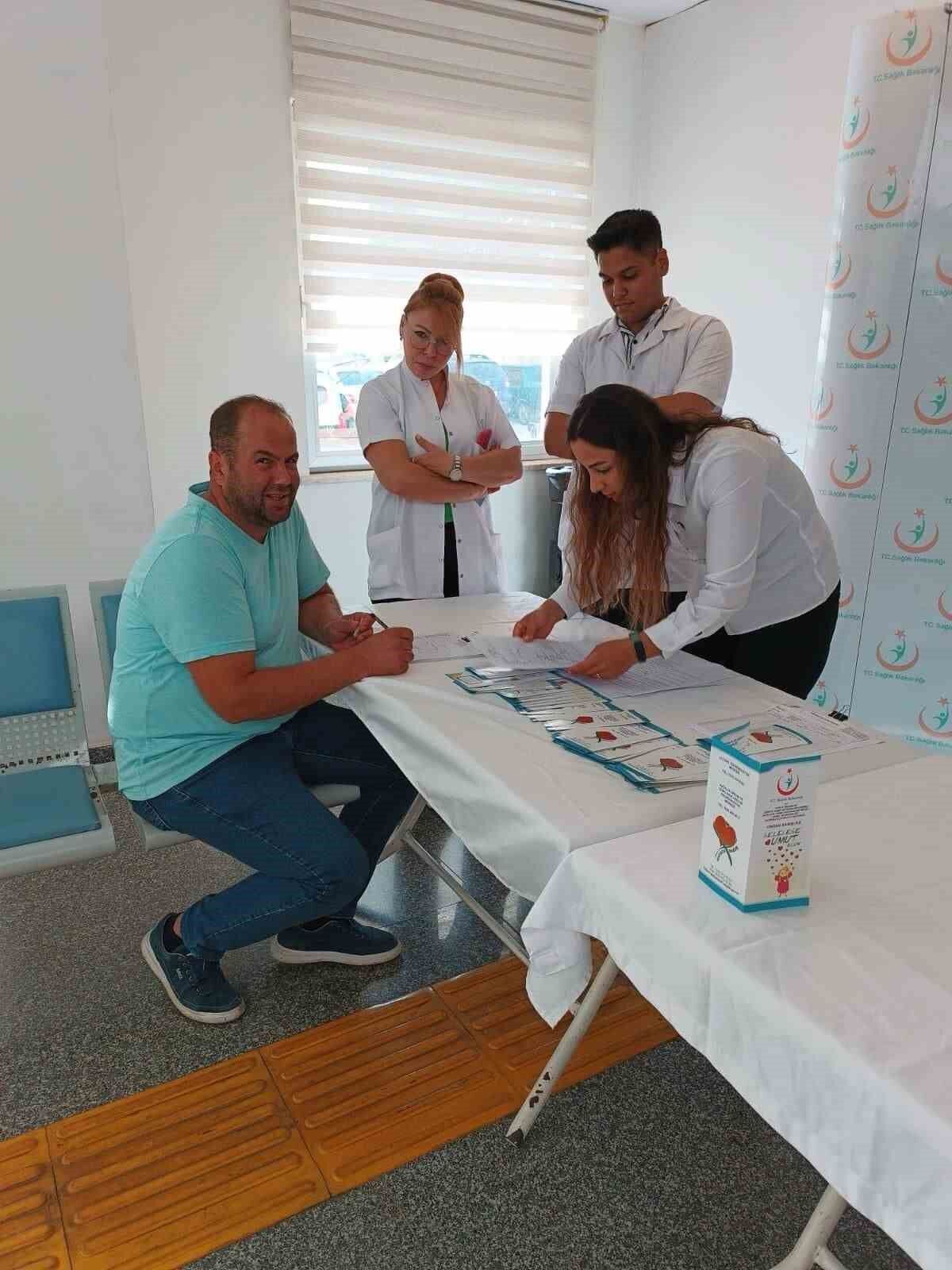 Organ bağışı için stant kuruldu