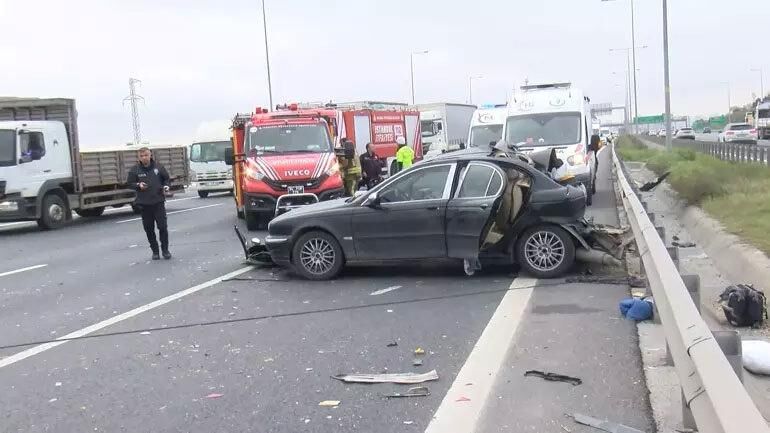 Kuzey Marmara Otoyolu'nda feci kaza!