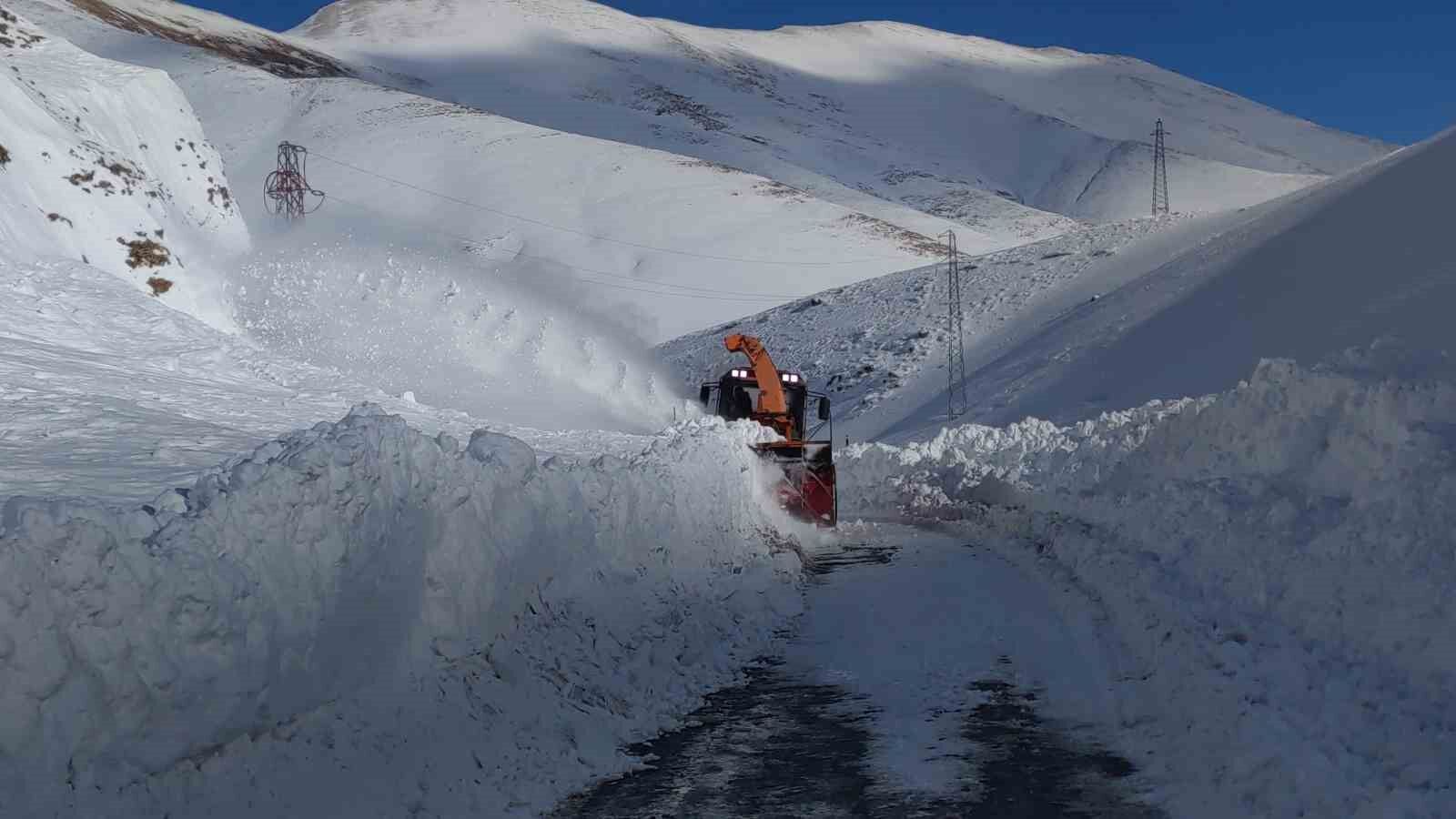 Van Bahçesaray yoluna düşen çığ bölgeleri temizleniyor