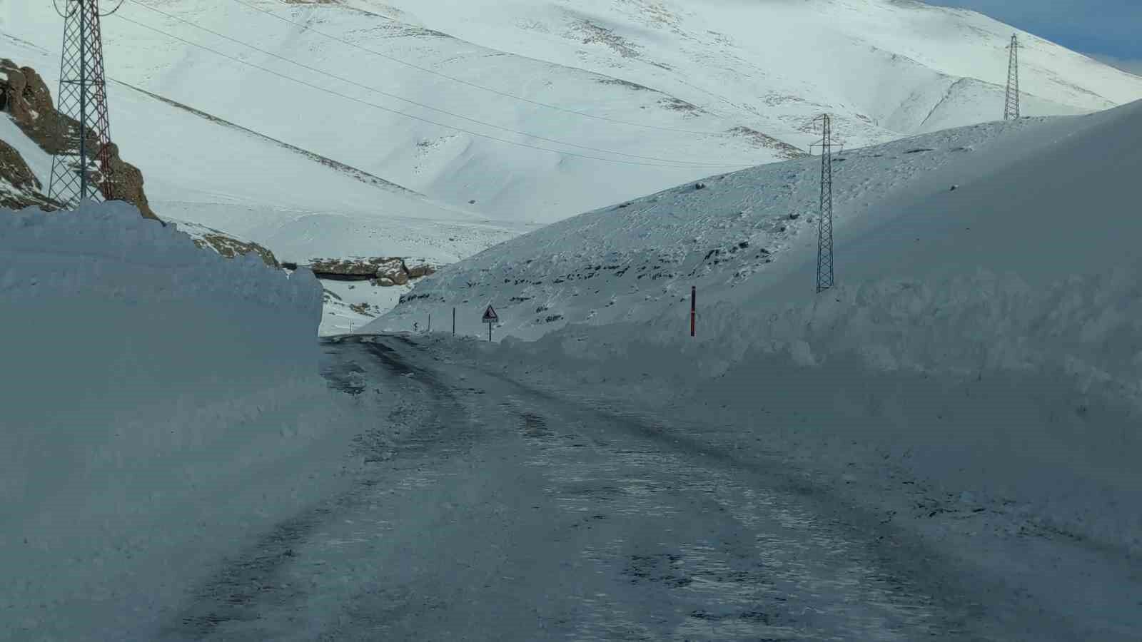 Van Bahçesaray yoluna düşen çığ bölgeleri temizleniyor
