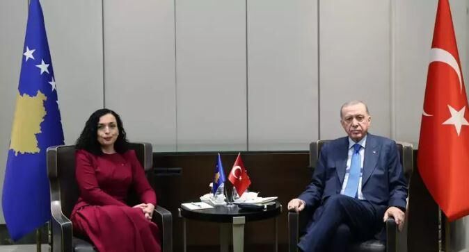 Cumhurbaşkanı Erdoğan, Vjosa Osmani-Sadriu ile görüştü
