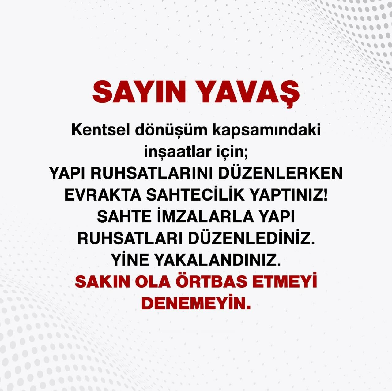 CHP’li Mansur Yavaş’ın Mamak kentsel dönüşüm tezgâhı ifşa oldu