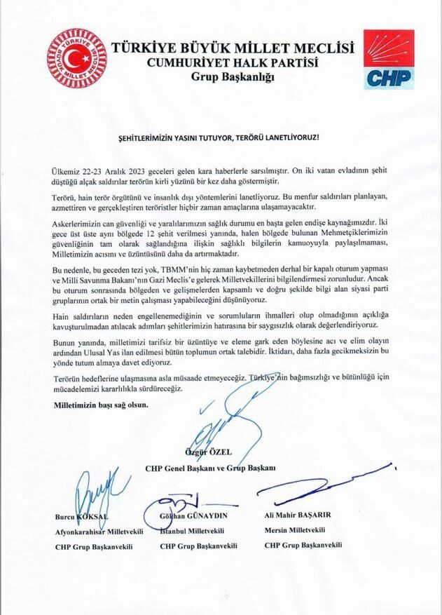 CHP terör bildirisini imzalamadı! Hamzaçebi'den CHP'ye sert tepki