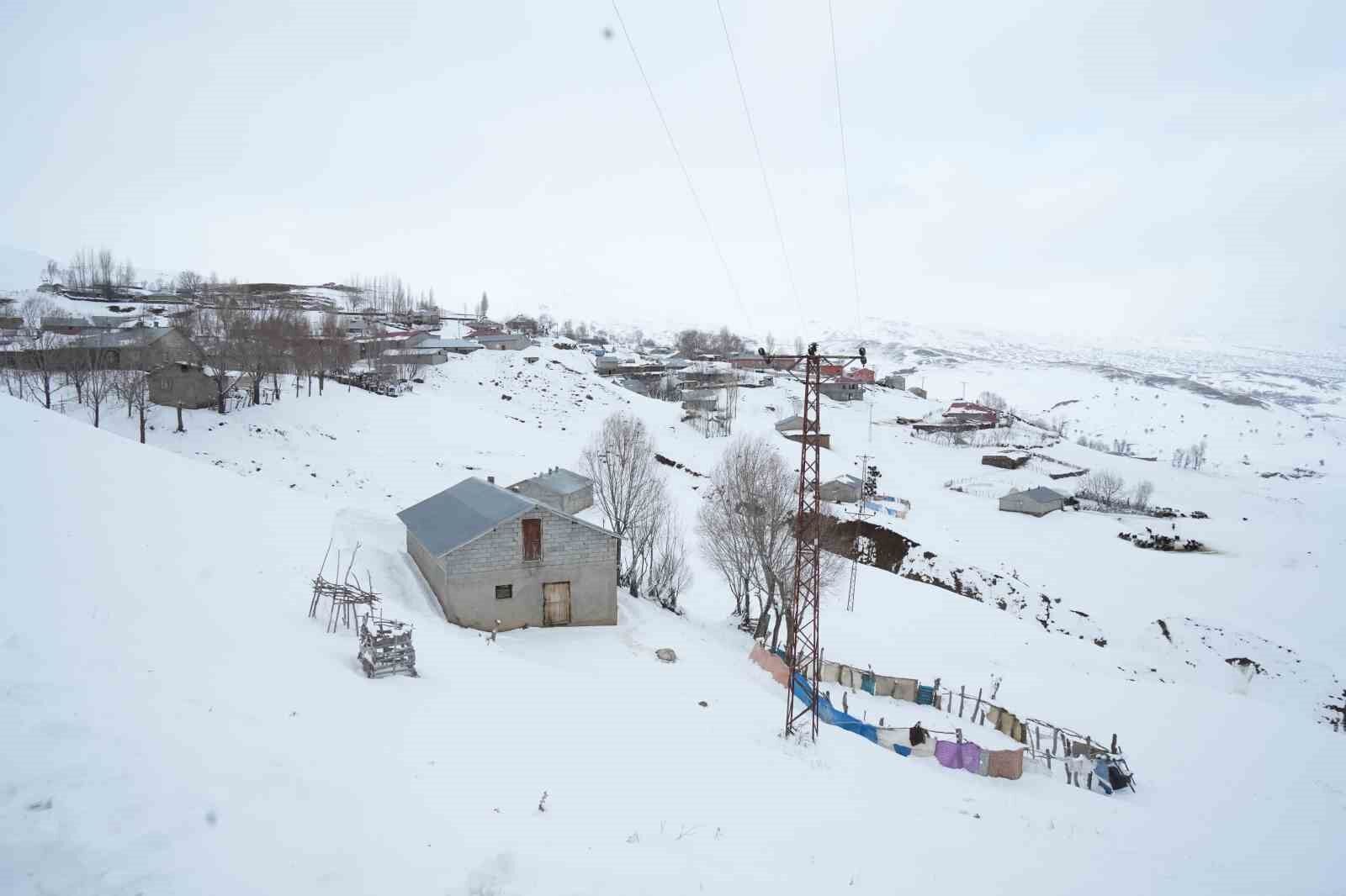 Muş’ta yüksek rakımlı köyler kara gömüldü