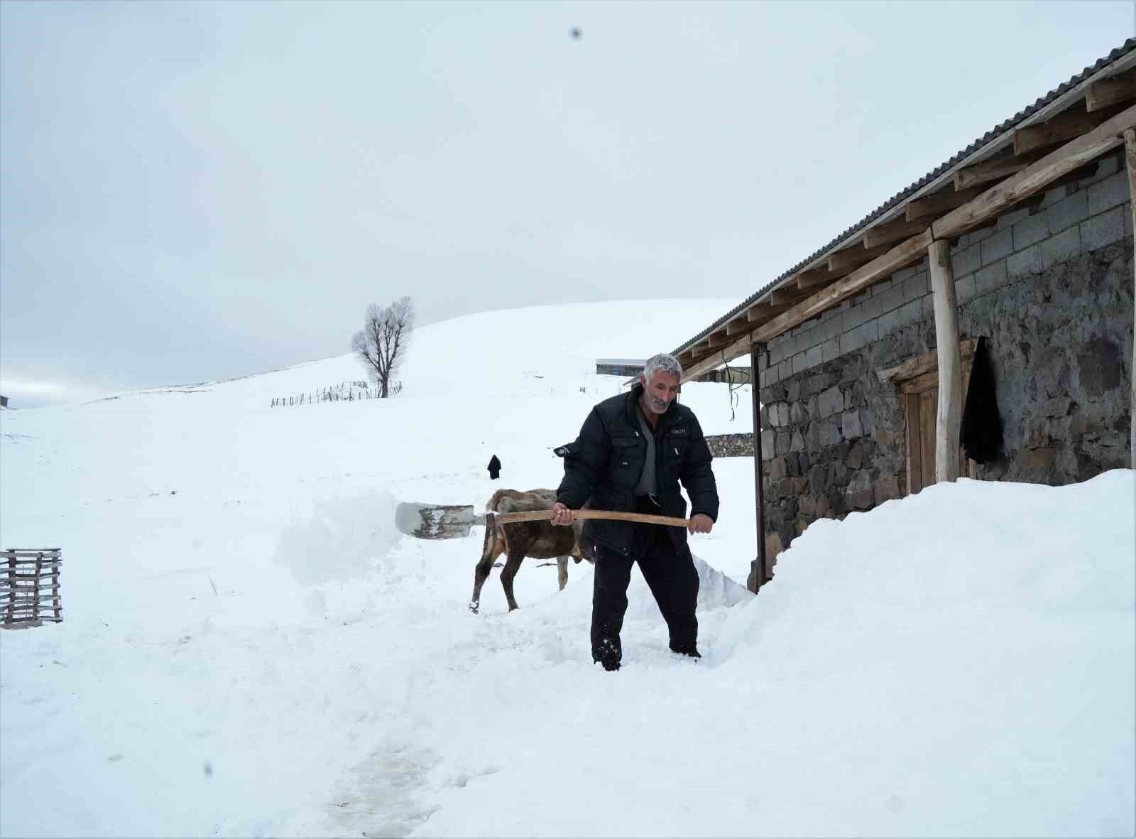 Muş’ta yüksek rakımlı köyler kara gömüldü