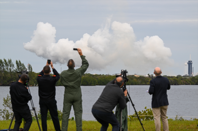 İlk Türk Astronot Alper Gezeravcı'nın uzaya fırlatıldığı anlar