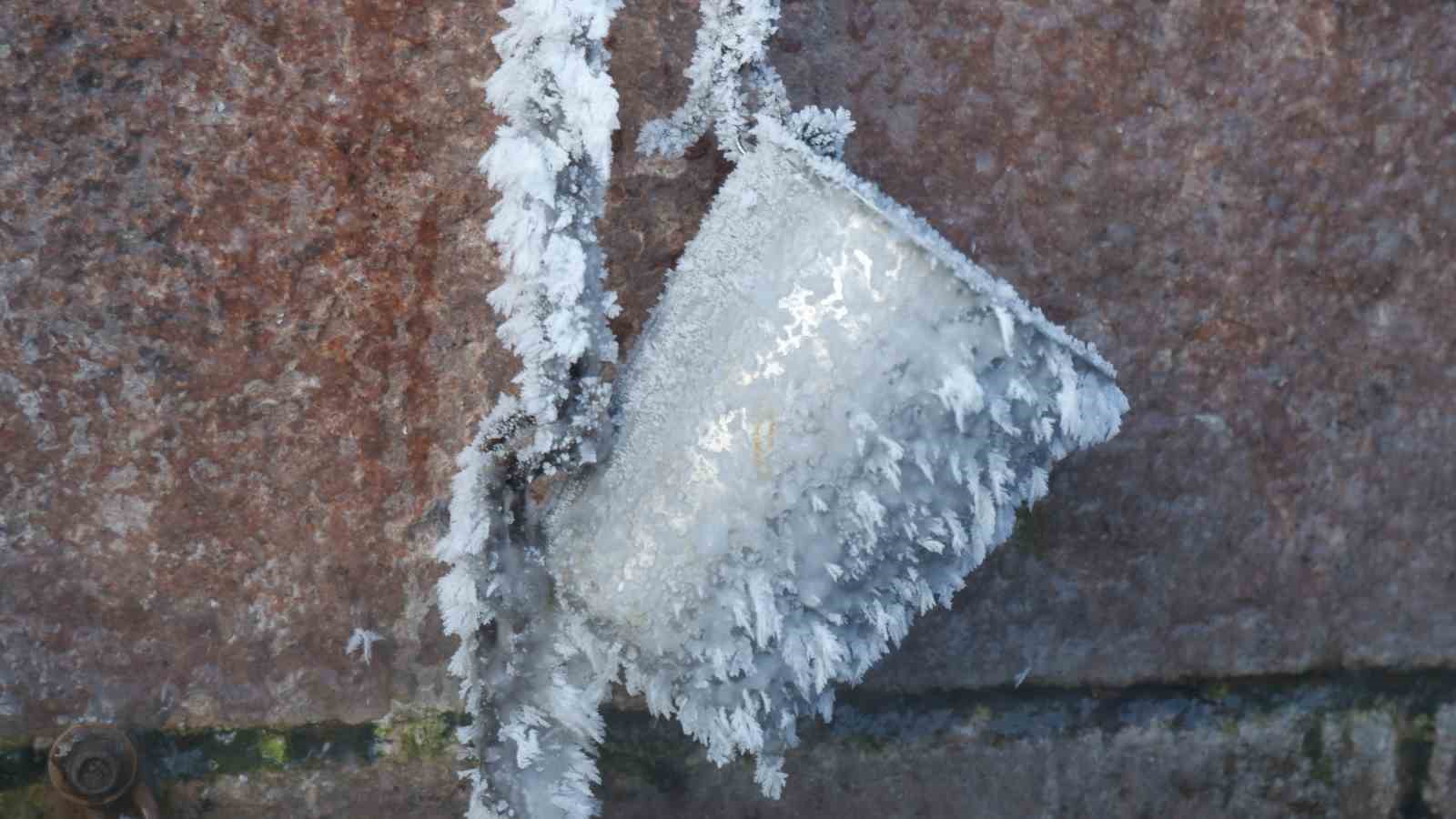 Erzurum’da kutupları aratmayan görüntüler