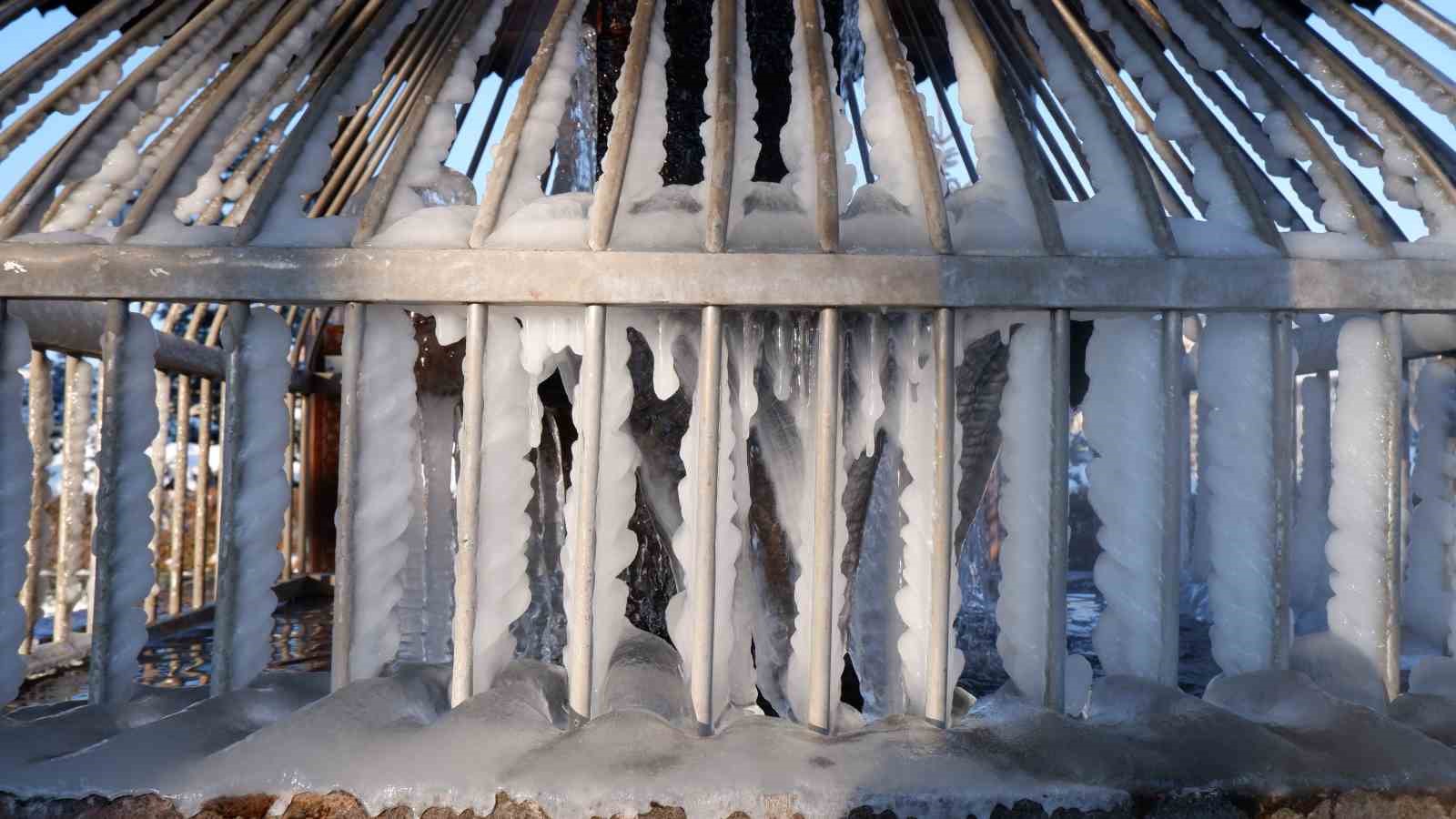 Erzurum’da kutupları aratmayan görüntüler