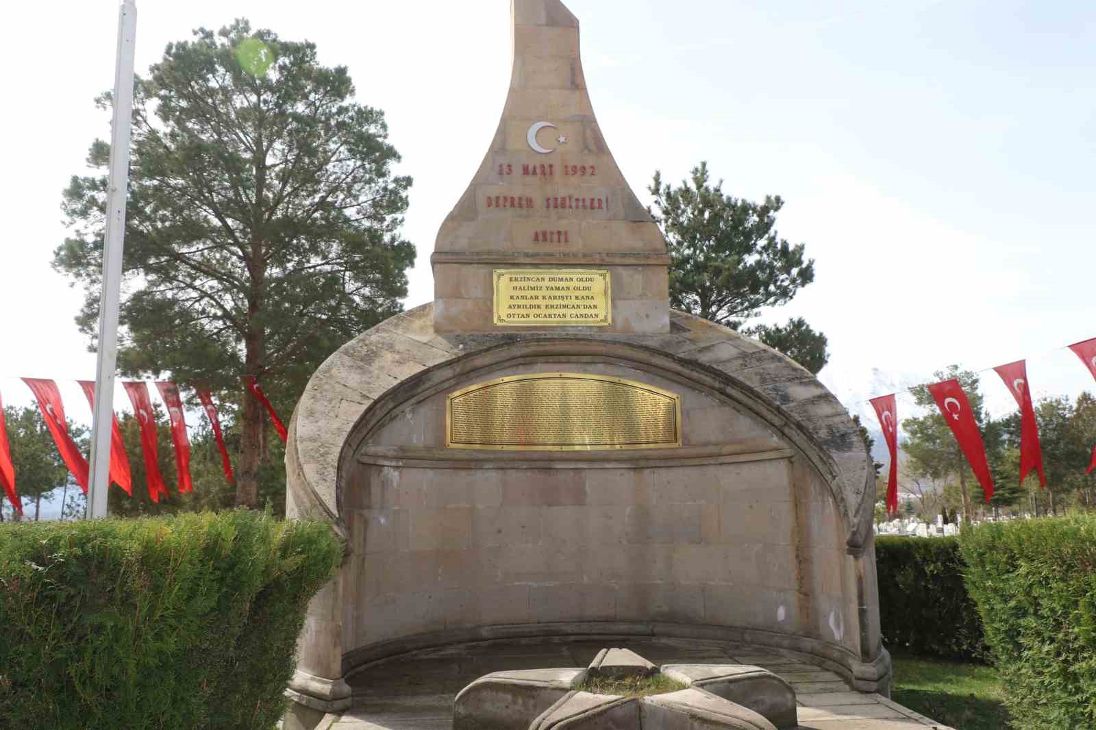 Erzincan’da deprem şehitleri anıldı