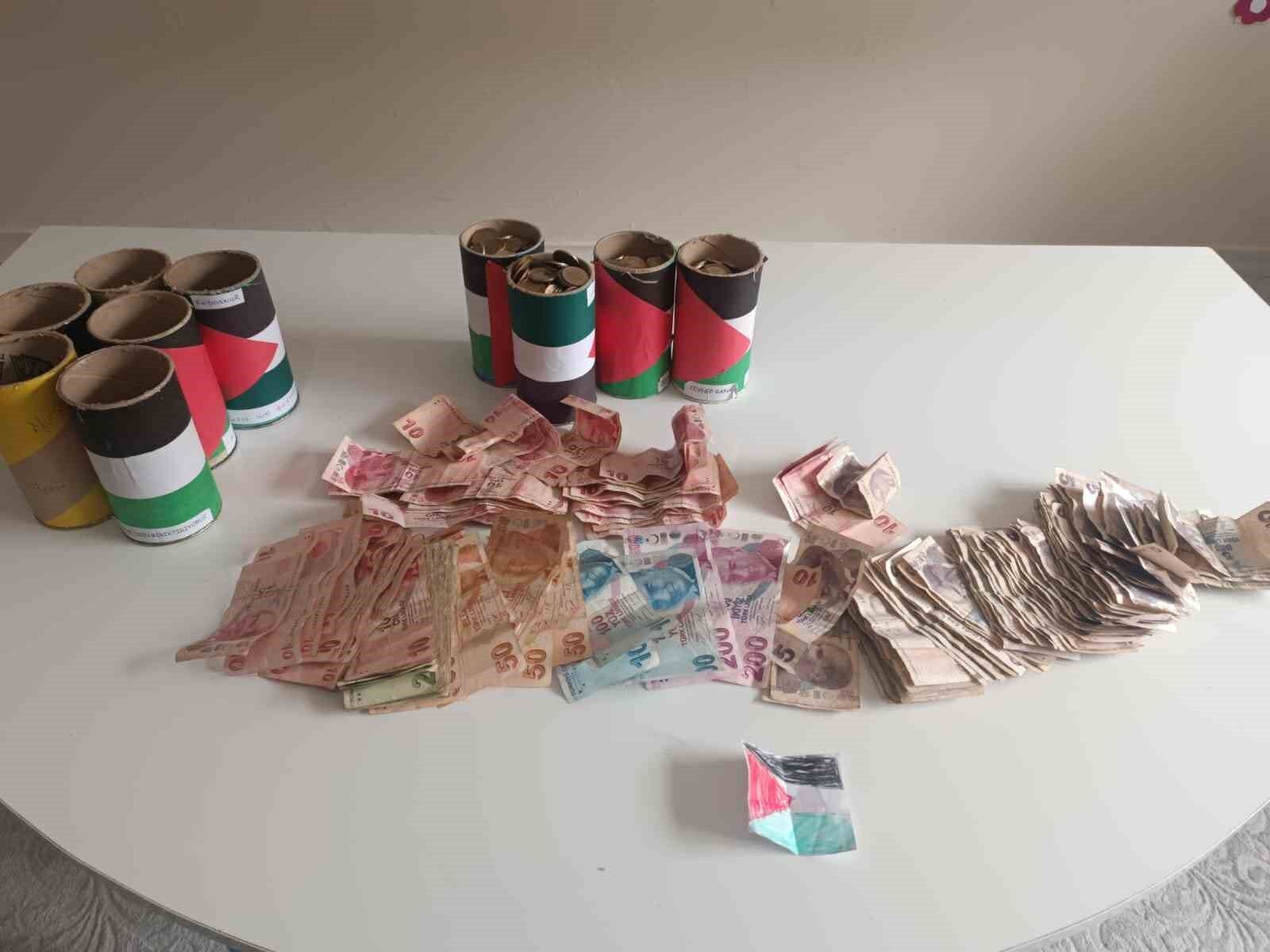 Mardinli çocuklarından Gazze’ye anlamlı destek