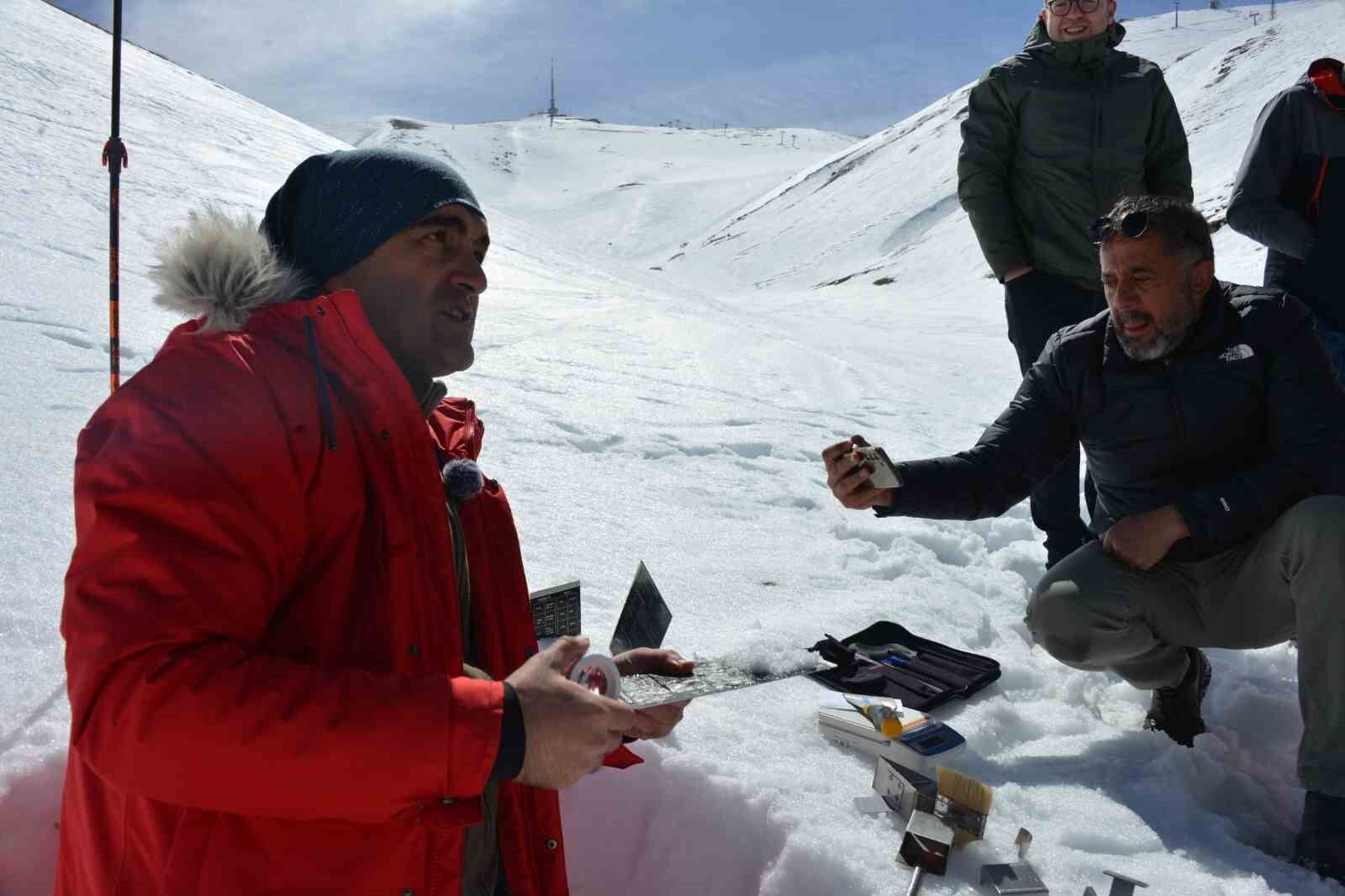 Palandöken’de güvenli pistler için çığ risk analizi