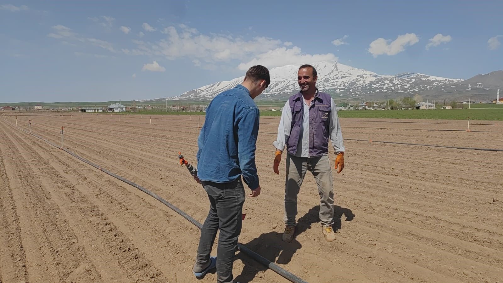 Adilcevaz’da şeker pancarı ekimine başlandı