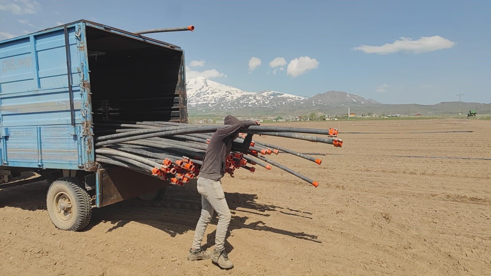 Adilcevaz’da şeker pancarı ekimine başlandı