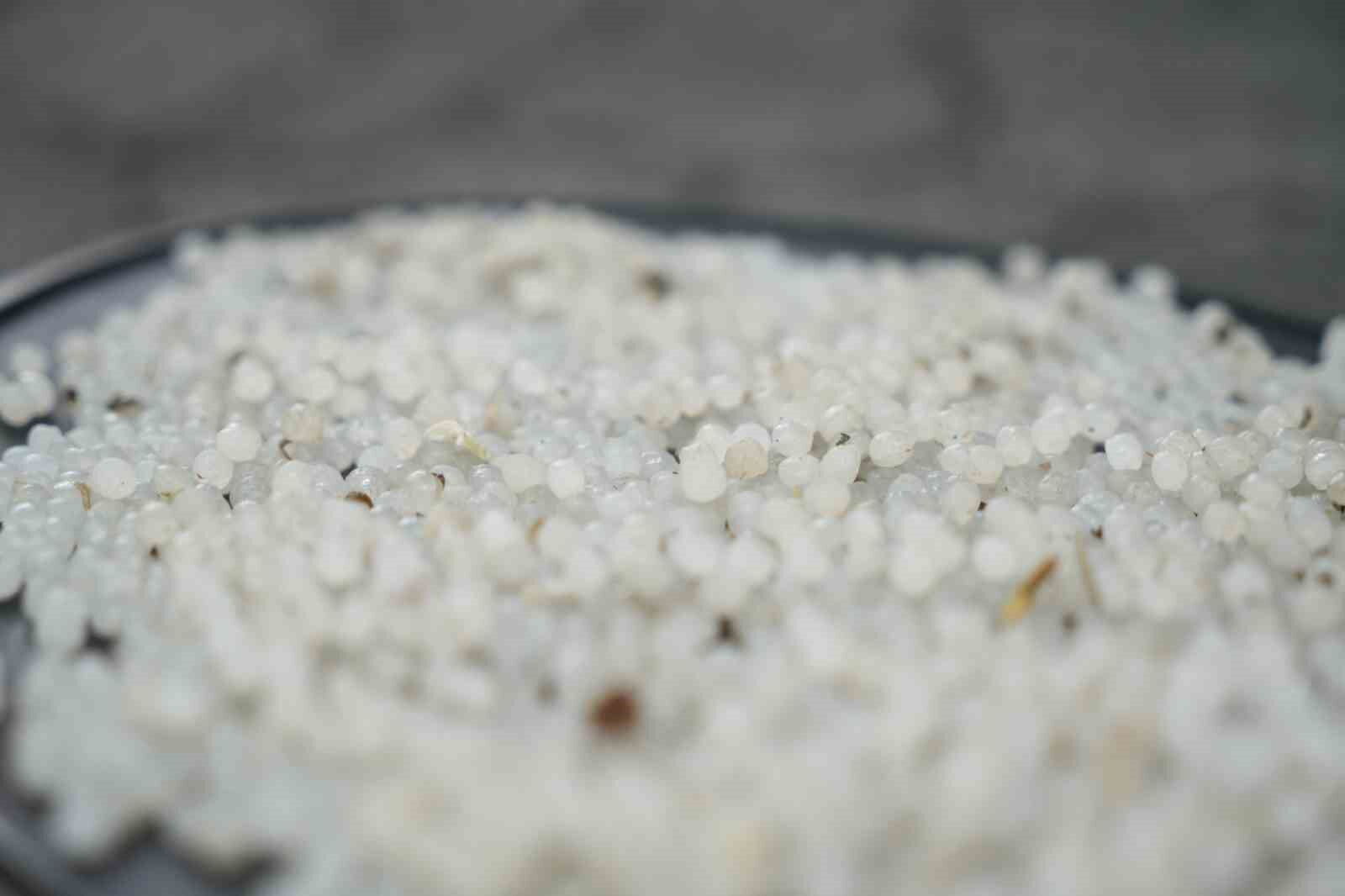 Muş’ta yağan bilinmeyen cisimler şaşırttı