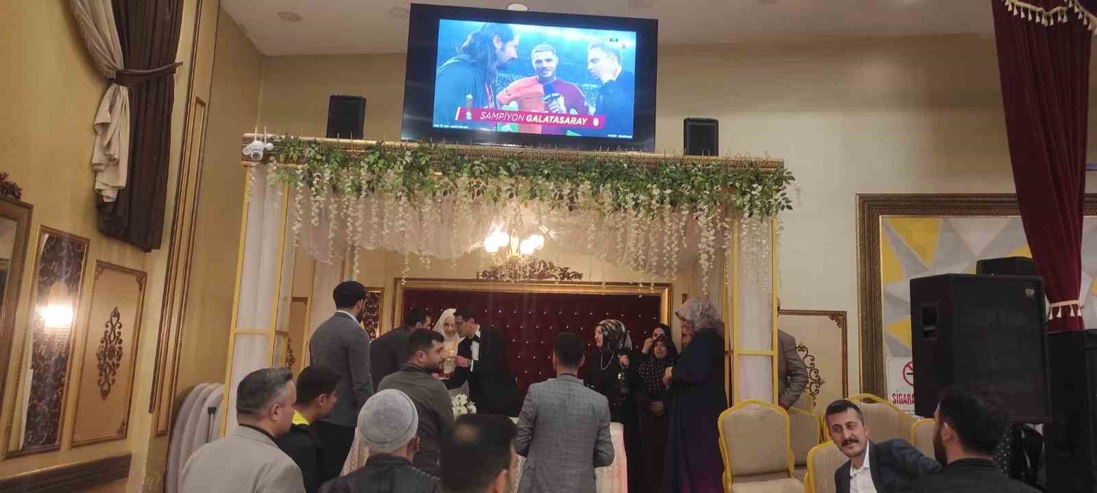 Ağrı’da düğün töreninde şampiyonluk coşkusu