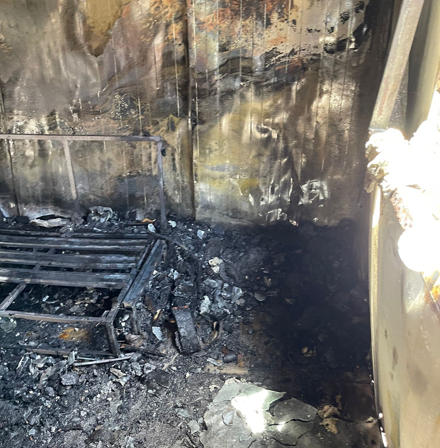 Van’da konteyner yangını