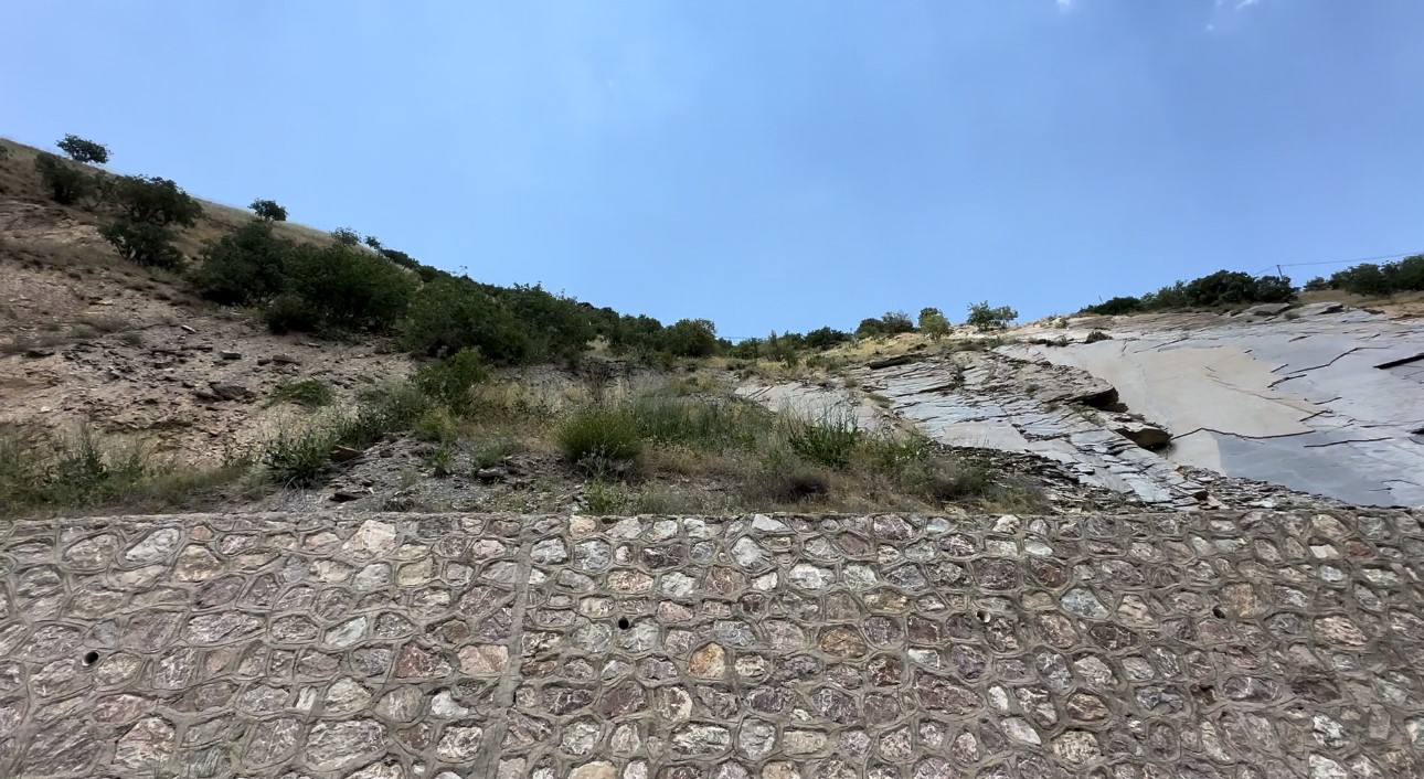 500 metrelik kayalıktan düşen inek ağır yaralandı