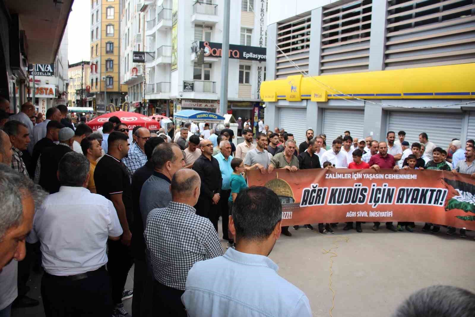 Ağrı’da Netanyahu’nun ABD Kongresi’nde ayakta alkışlanmasına tepki