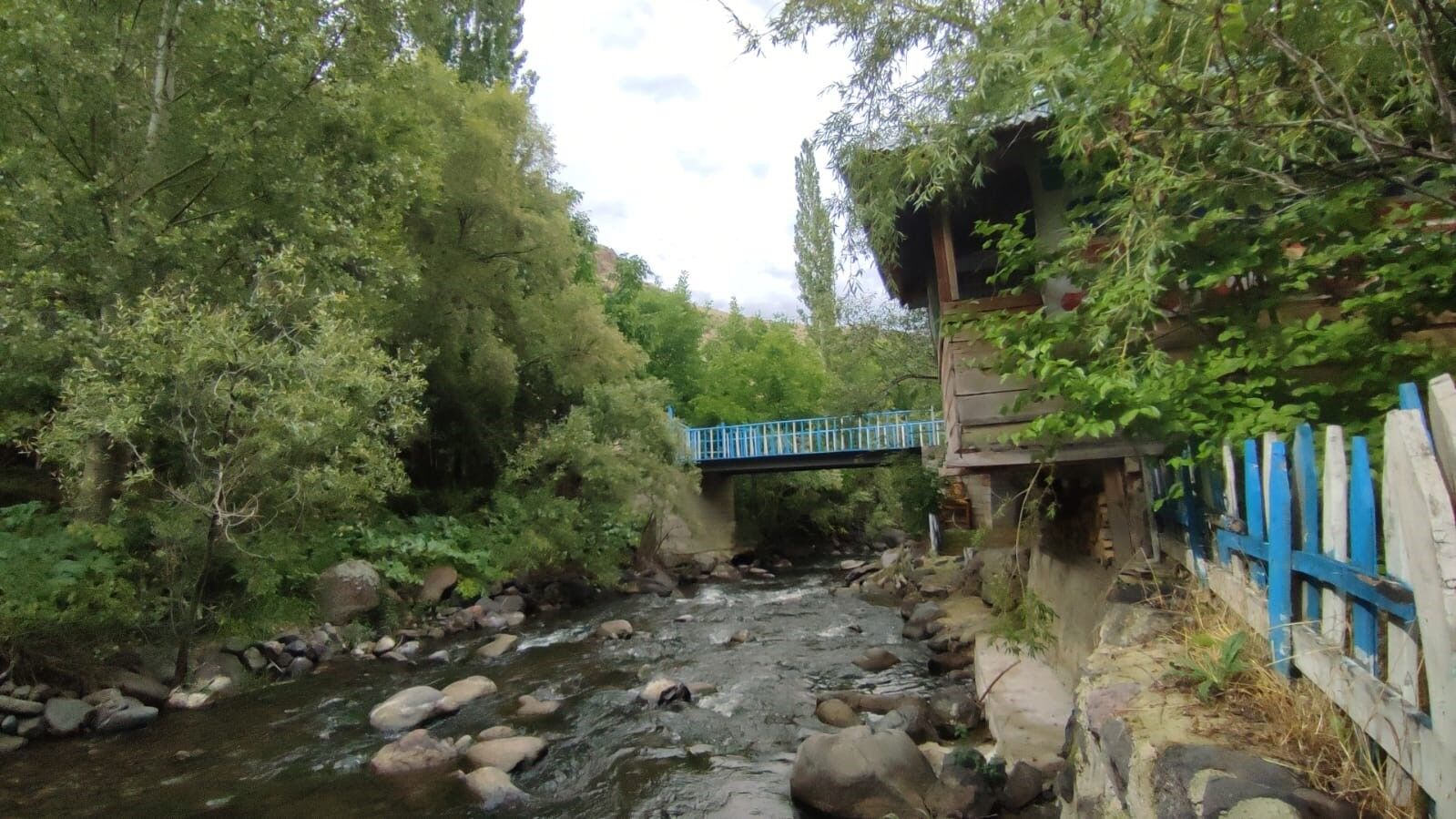 Aşur Taş’ın Alapınar Mahallesindeki bahçesi görenleri büyülüyor