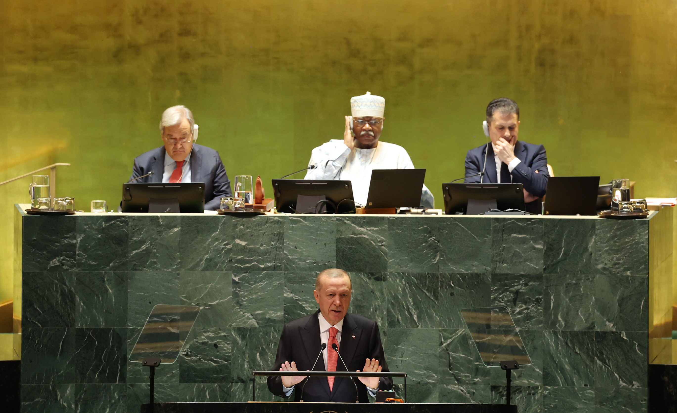 Cumhurbaşkanı Erdoğan'dan BM'de tarihi çağrı: Katliam şebekesini durdurmak için neyi bekliyorsunuz?