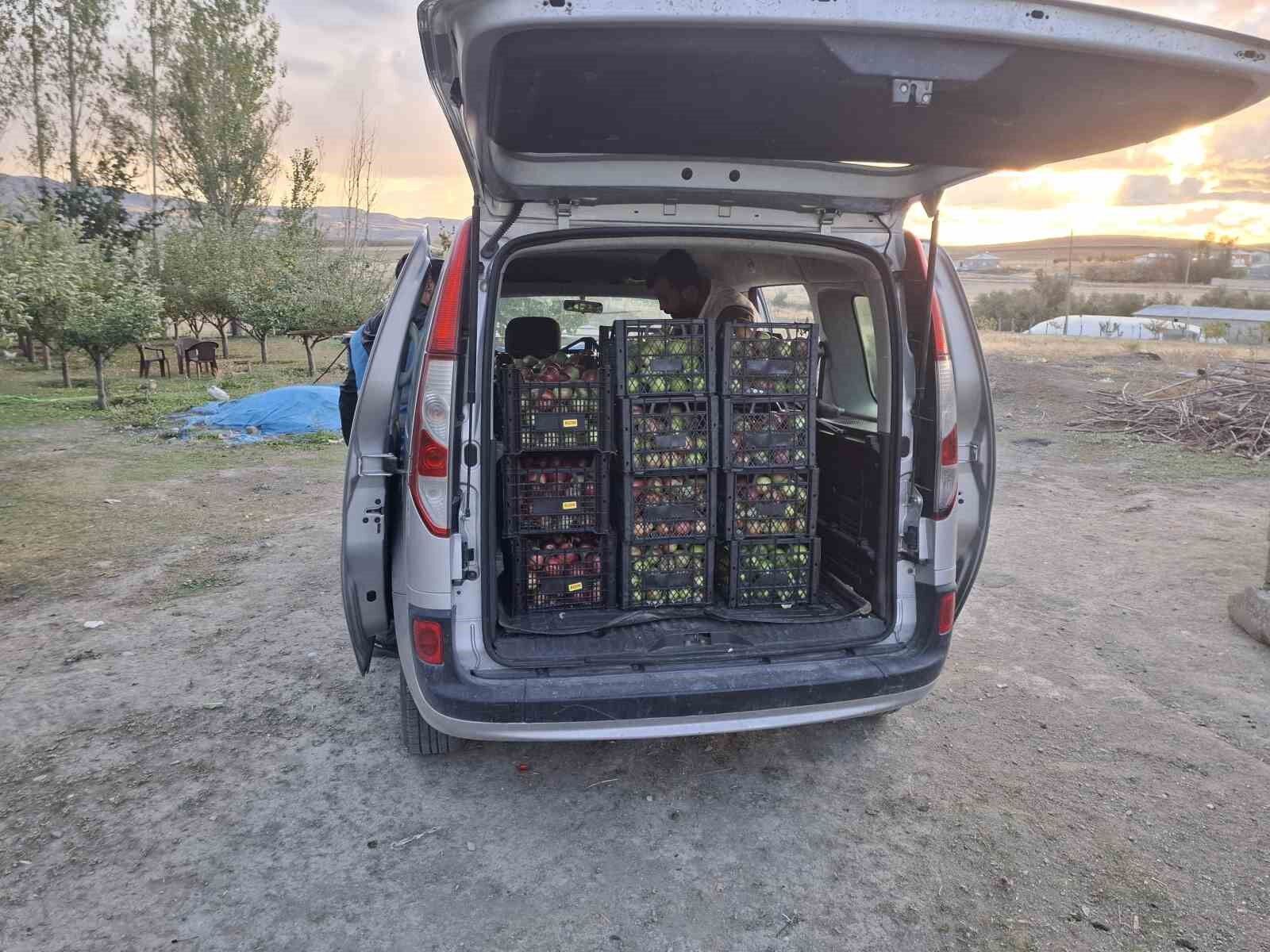 Vanlı hayırsever kadın, elma gelirini Gazze’ye bağışladı