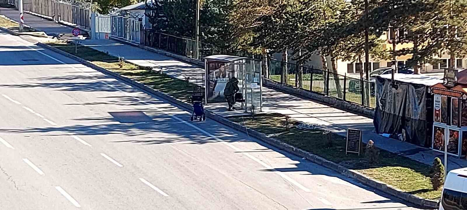 Erzurum’da polisi hareketlendiren anlar