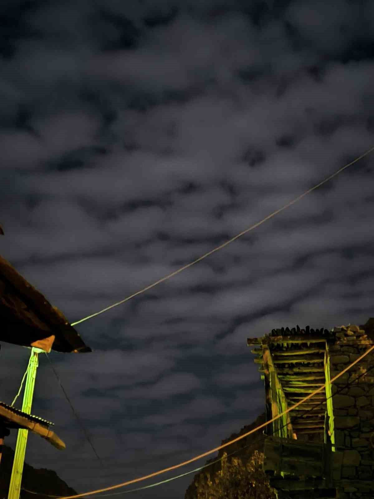 Erzurum’da stratokümülüs bulutları görsel şölen oluşturdu