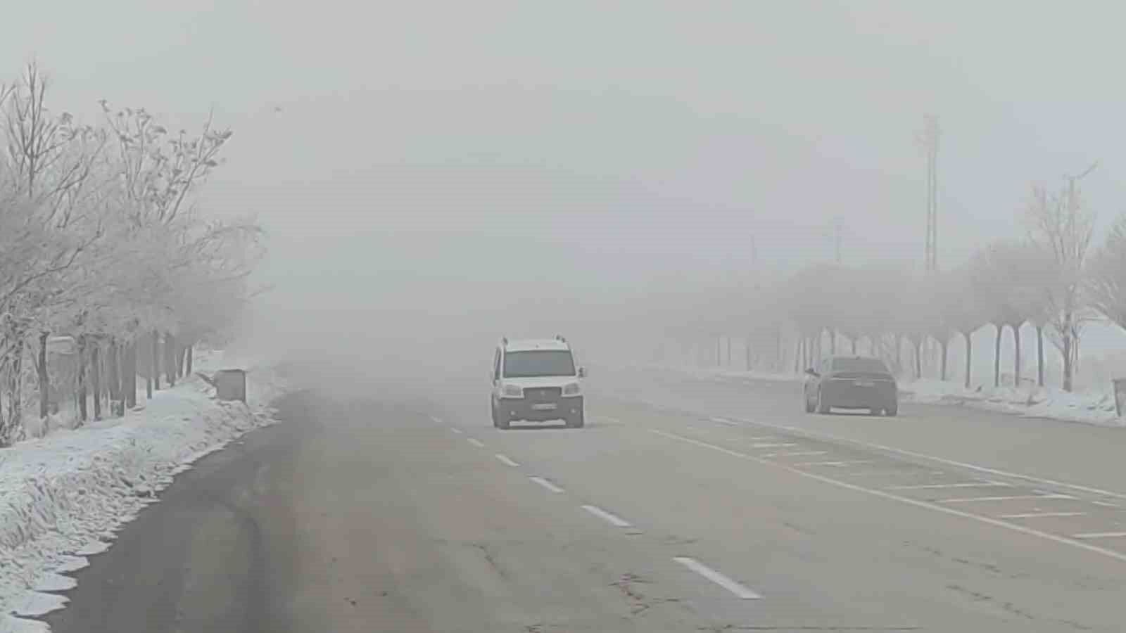 Van’da sis ulaşımı olumsuz etkiledi