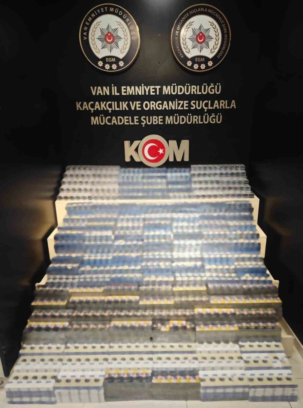 Van’da çok sayıda gümrük kaçağı malzeme ele geçirildi