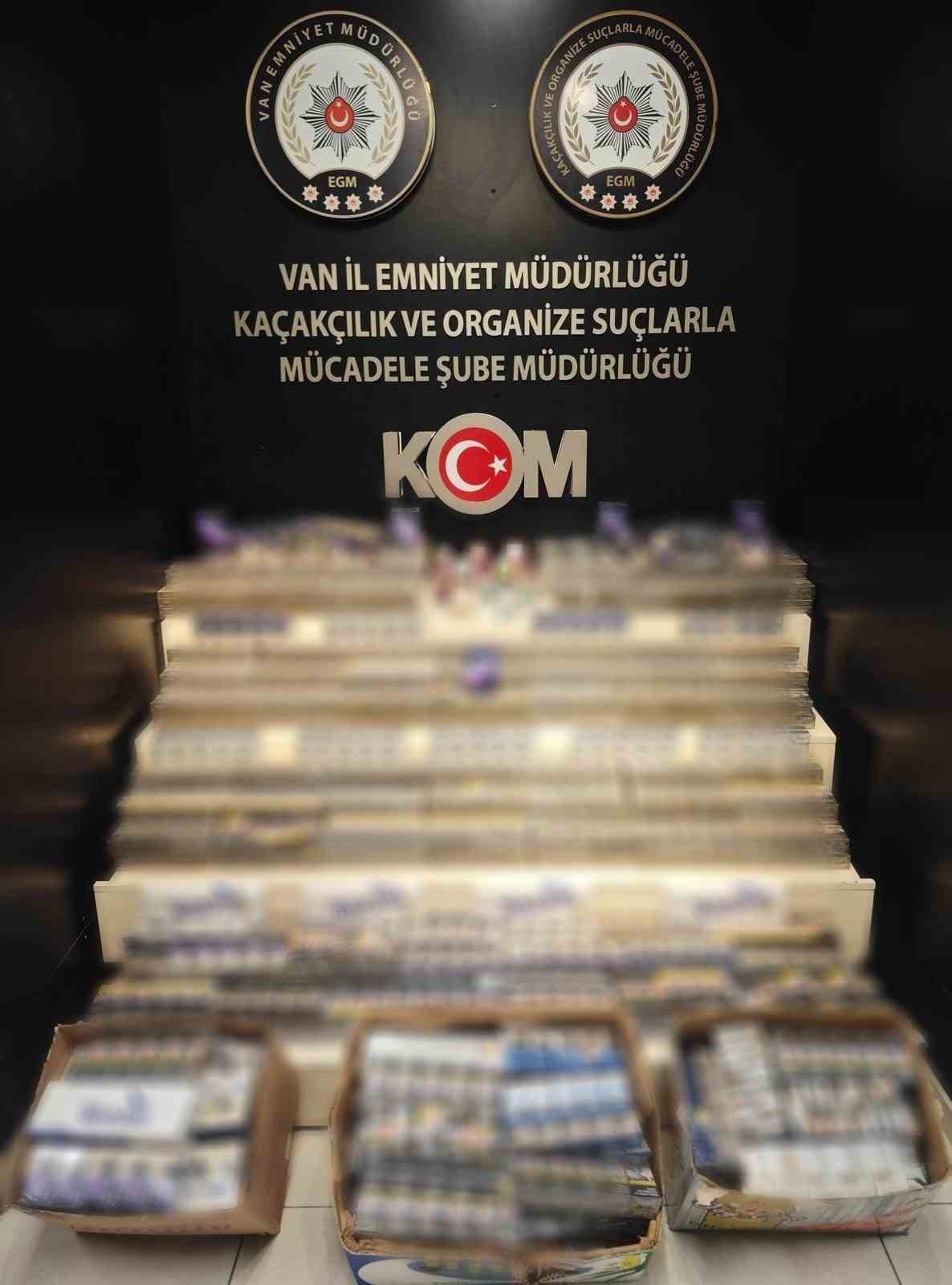 Van’da çok sayıda gümrük kaçağı malzeme ele geçirildi