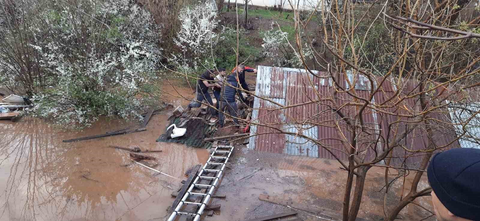 Bingöl’de sağanak felakete yol açtı: Su basan ahırda çok sayıda hayvan telef oldu