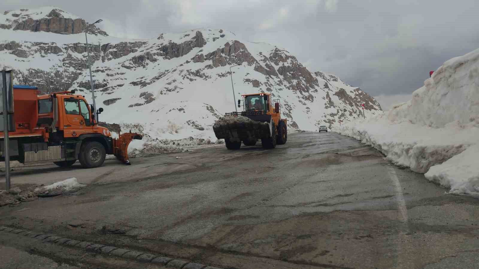 Kar kaplanları Nisan ayında da görevinin başında