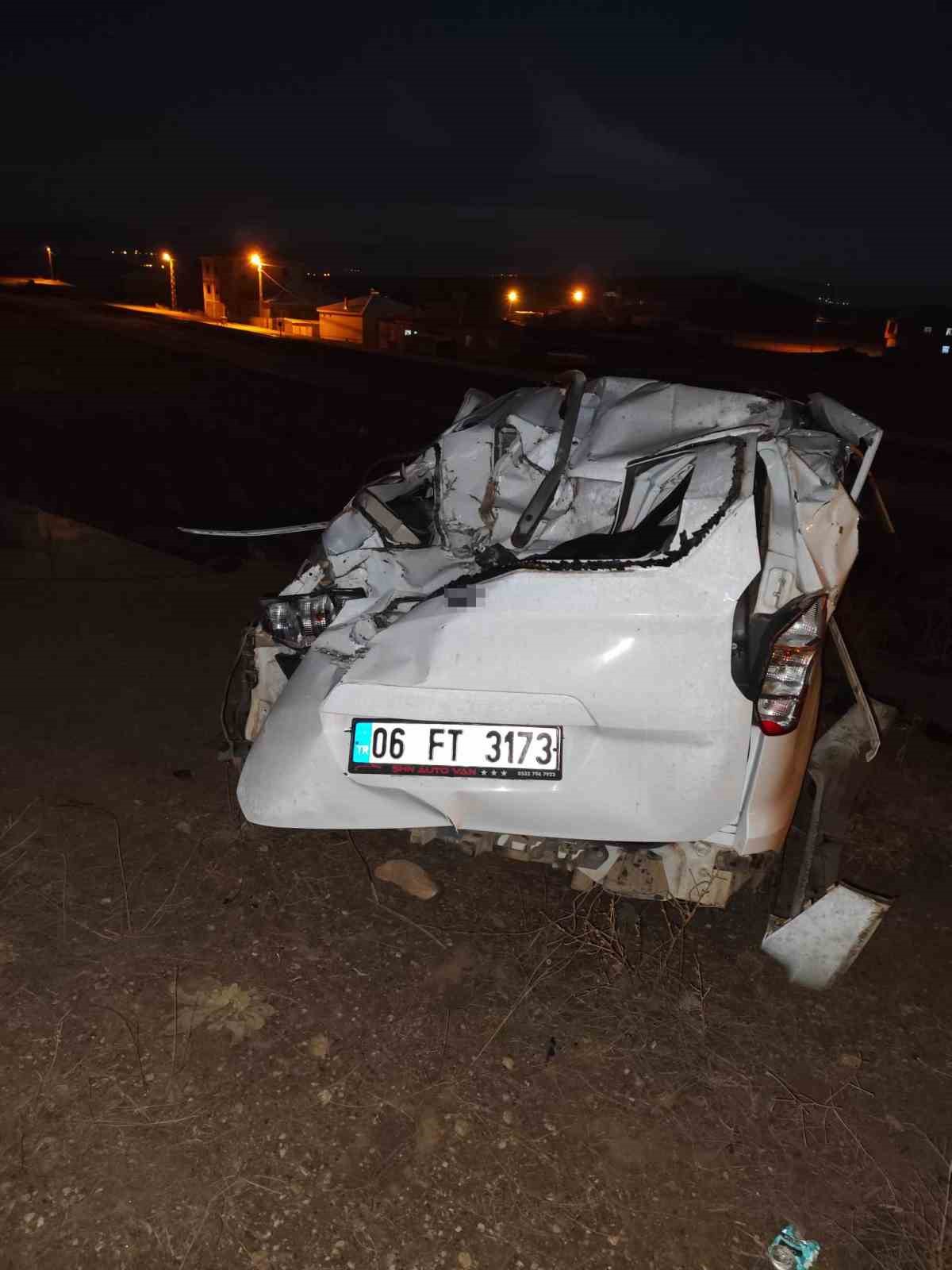 Kontrolden çıkan otomobil takla attı: 1 yaralı