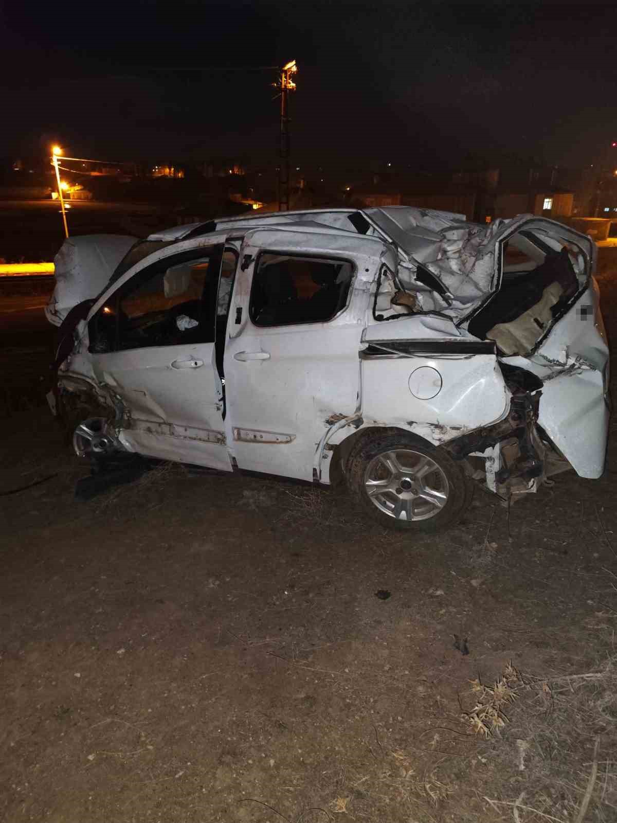 Kontrolden çıkan otomobil takla attı: 1 yaralı