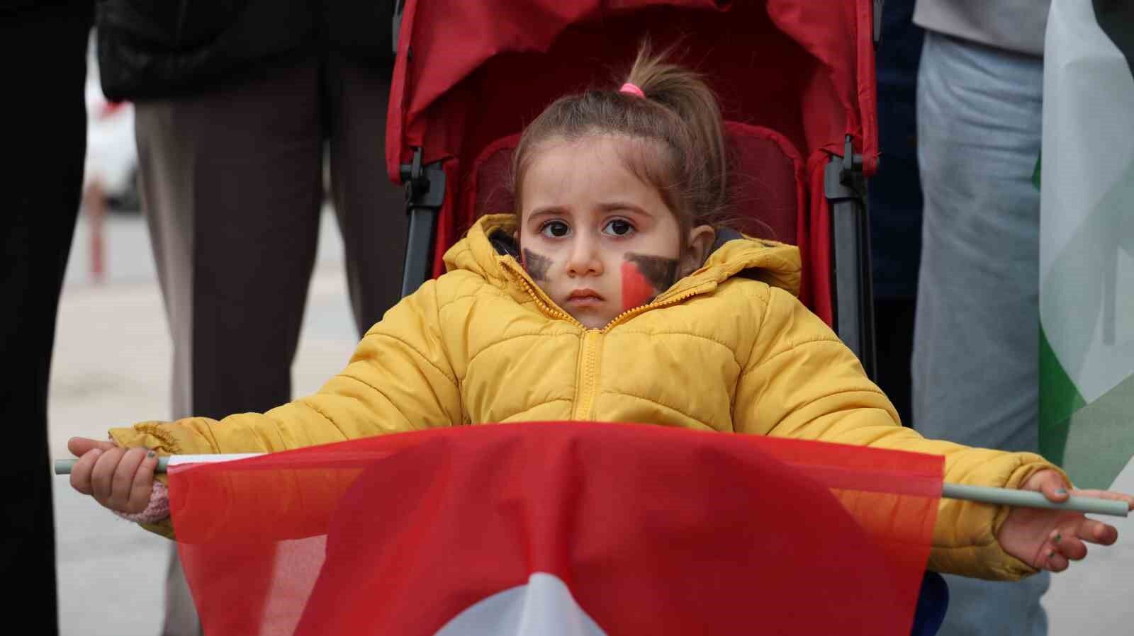 Kırşehir’de İsrail’in Filistin saldırıları protesto edildi