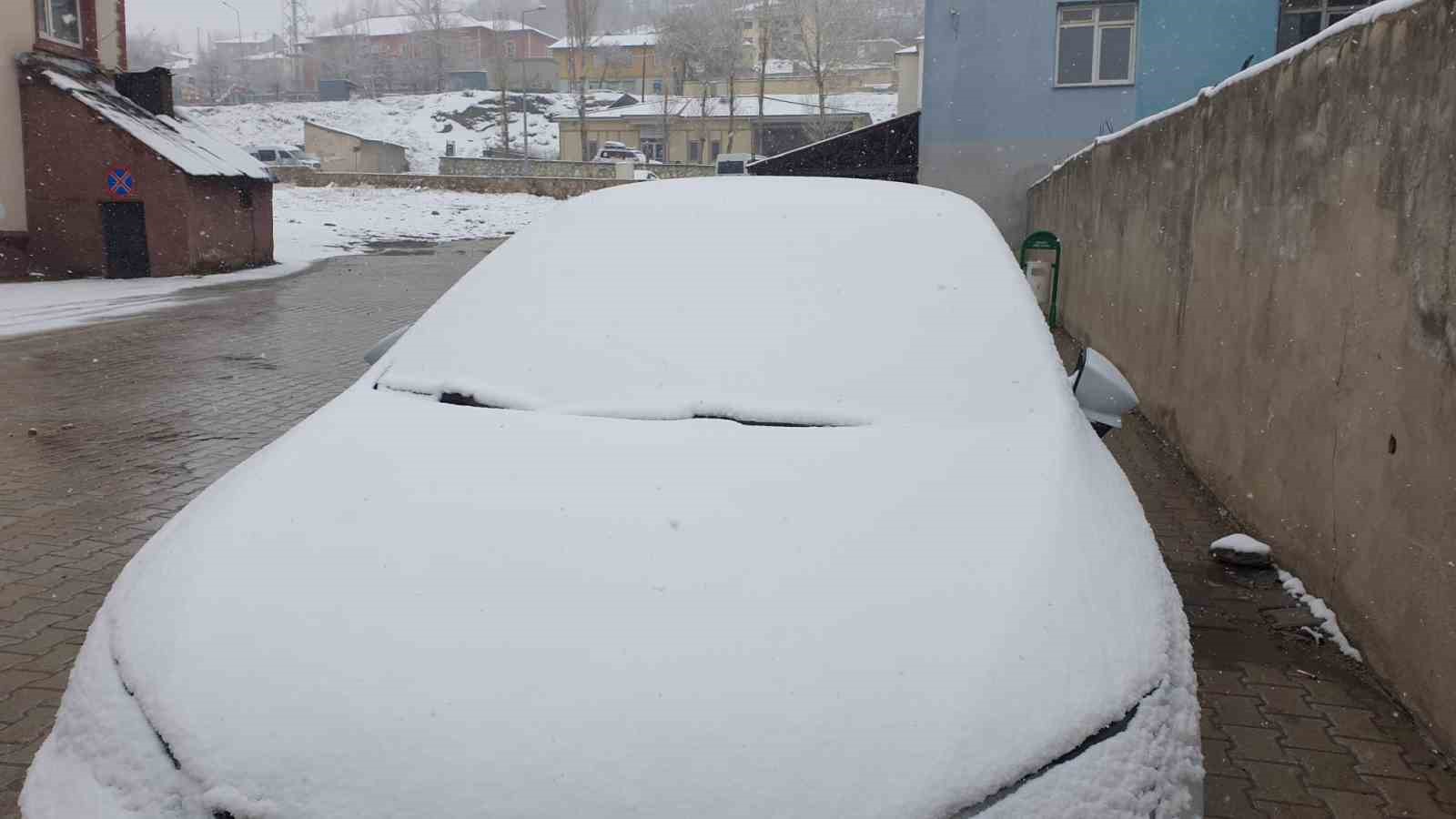 Başkale’de nisan ayında kar yağışı etkili oldu