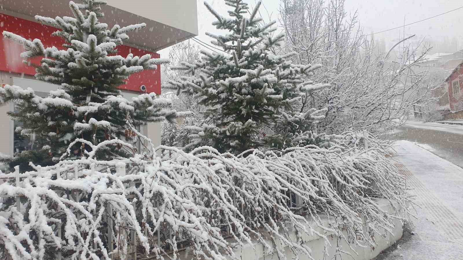 Başkale’ye kış geri geldi ilçe beyaza büründü