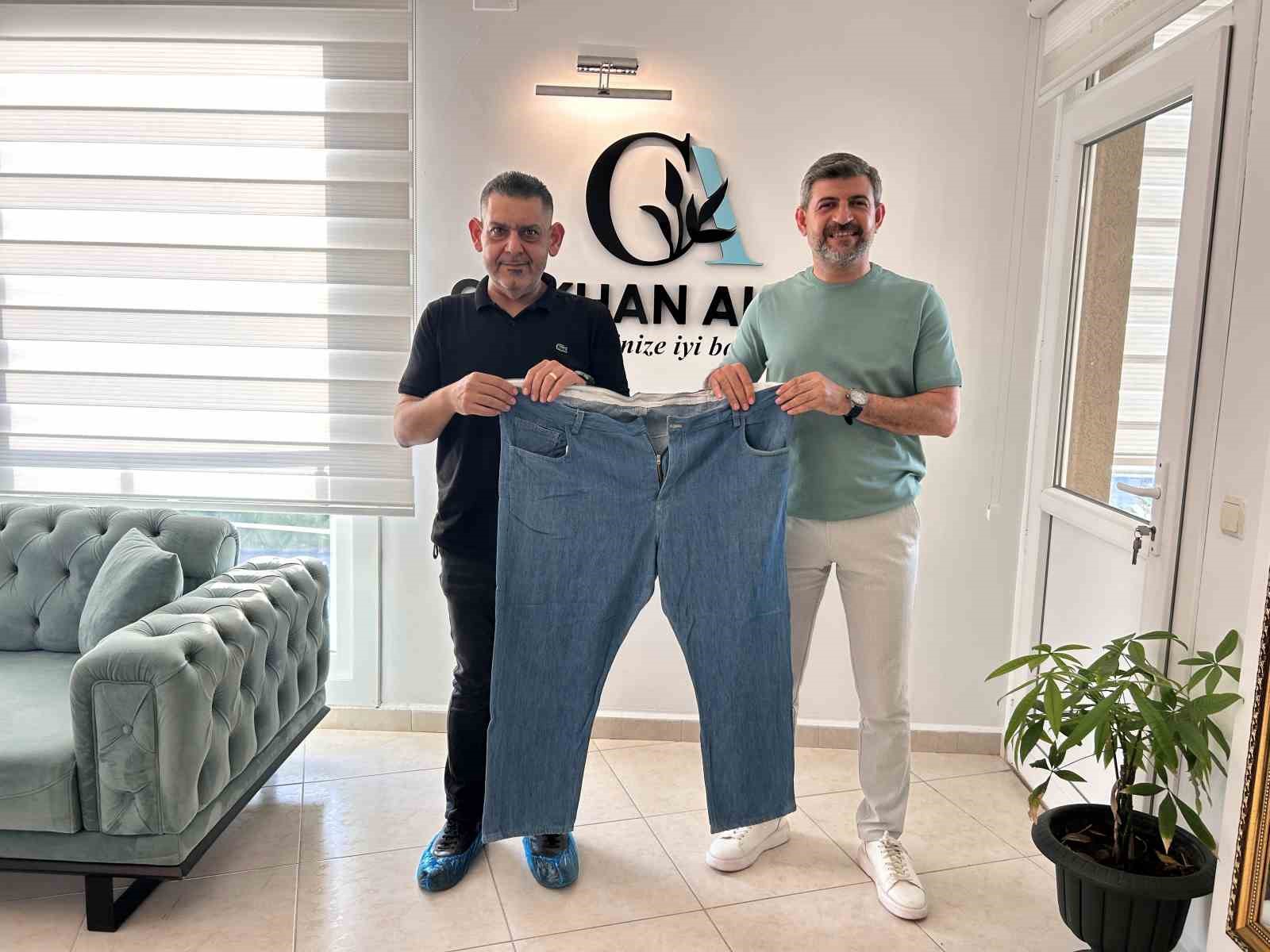 Diyet ve sporla 9 ayda 77 kilo verdi