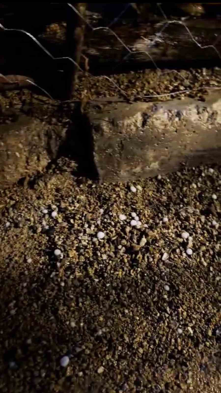 Şemdinli’de misket büyüklüğünden dolu yağdı